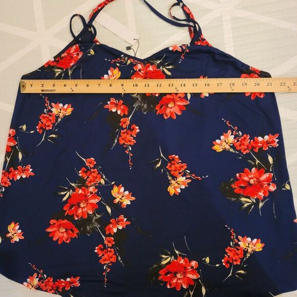 Papermoon Basima Back Detail Knit‎ Top in Navy Size 3X` - Picture 9 of 11